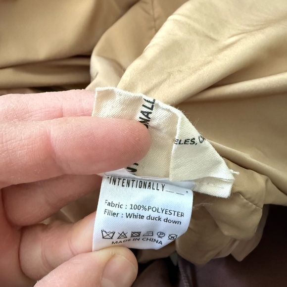 INTENTIONALLY BLANK Tan Puffer Jacket - Picture 4 of 5